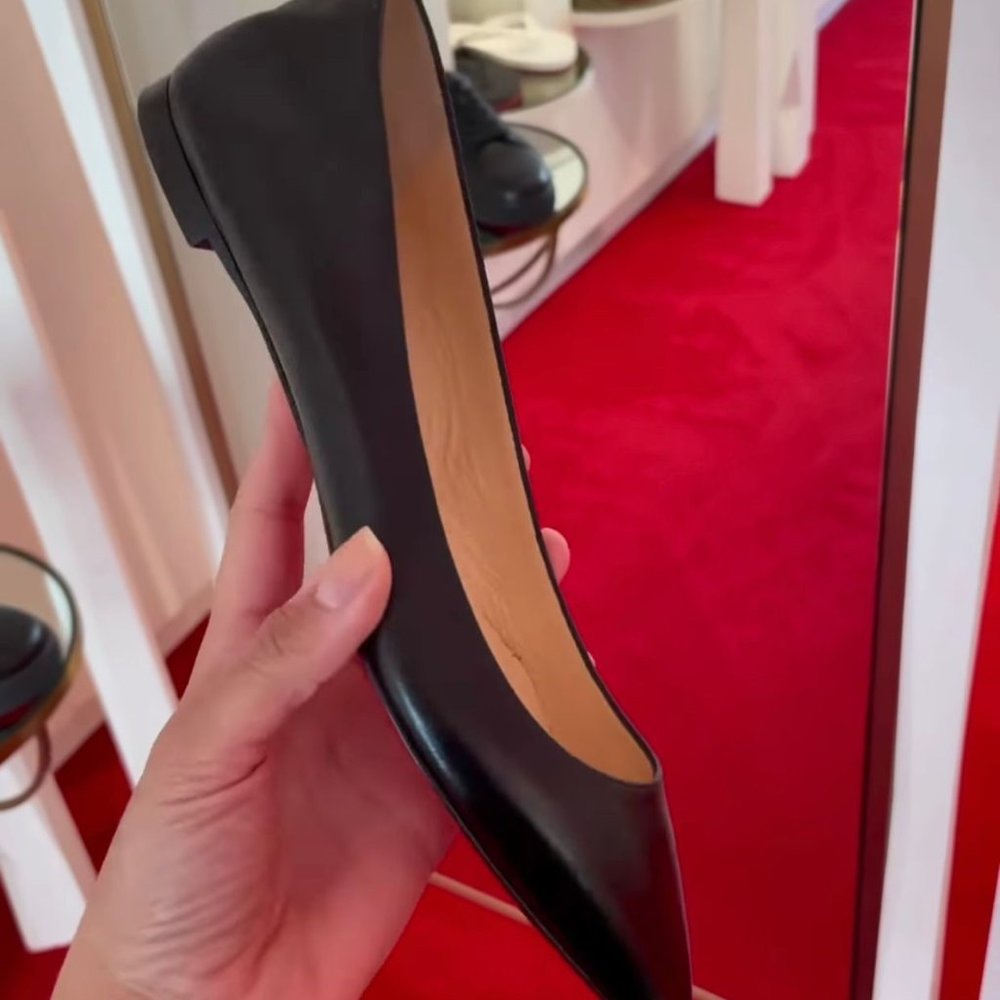 COPY - Christian Louboutin BlK Ballalla Nappa flats - NEW